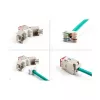 Moduł keystone DeLOCK 88115 Płaski Czerwony RJ-45 10 szt.