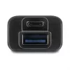 DELOCK USB 3.2 Gen 1 (3.1 Gen 1) 4-portowy hub z hostem Type-A + Type-C (5000 Mbit/s) Czarny/Przezroczysty
