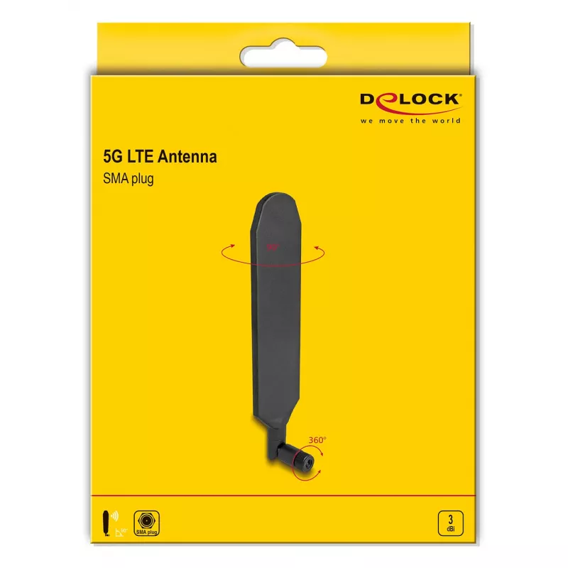 Antena dookólna DeLOCK 90102 SMA 3 dBi