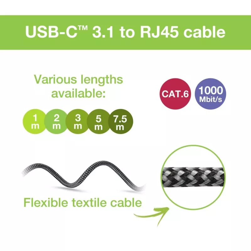 Kabel sieciowy Techly ICOC U3C-RJ45-010 Srebrny, Czarny 1 m Cat6 F/UTP (FTP)