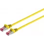 Kabel krosowy sieciowy ShiverPeaks S/CONN Cat6A S/FTP PIMF bezhalogenowy, żółty, 0,5 m