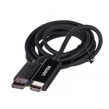 UNITEK KABEL DisplayPort 1.2, HDMI, 4K@60Hz, 1,8 m, V1608A