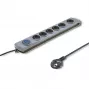 Listwa przeciwprzepięciowa QOLTEC 50199 — 6 gniazd, kabel 5 m