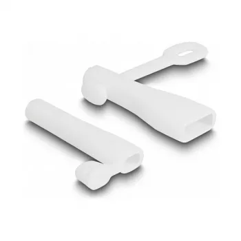 DeLOCK osłona przeciwpyłowa do złącza USB typu A męskiego i Apple Lightning męskiego zestaw 2 sztuki biała