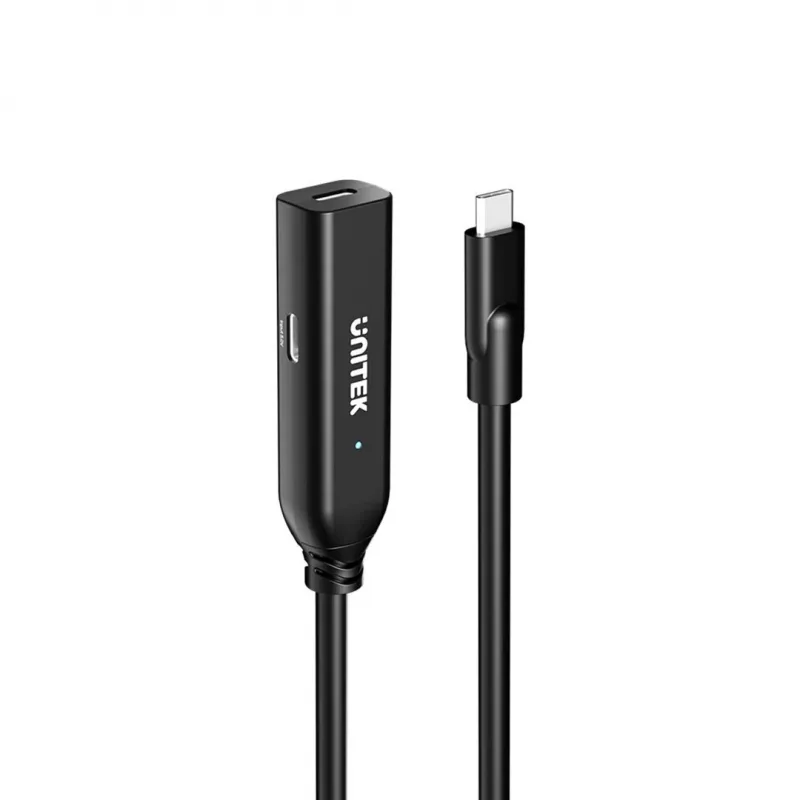 Przedłużacz Unitek U1335ABK01 USB-C męski na żeński, 10 Gb/s, 5 m, czarny