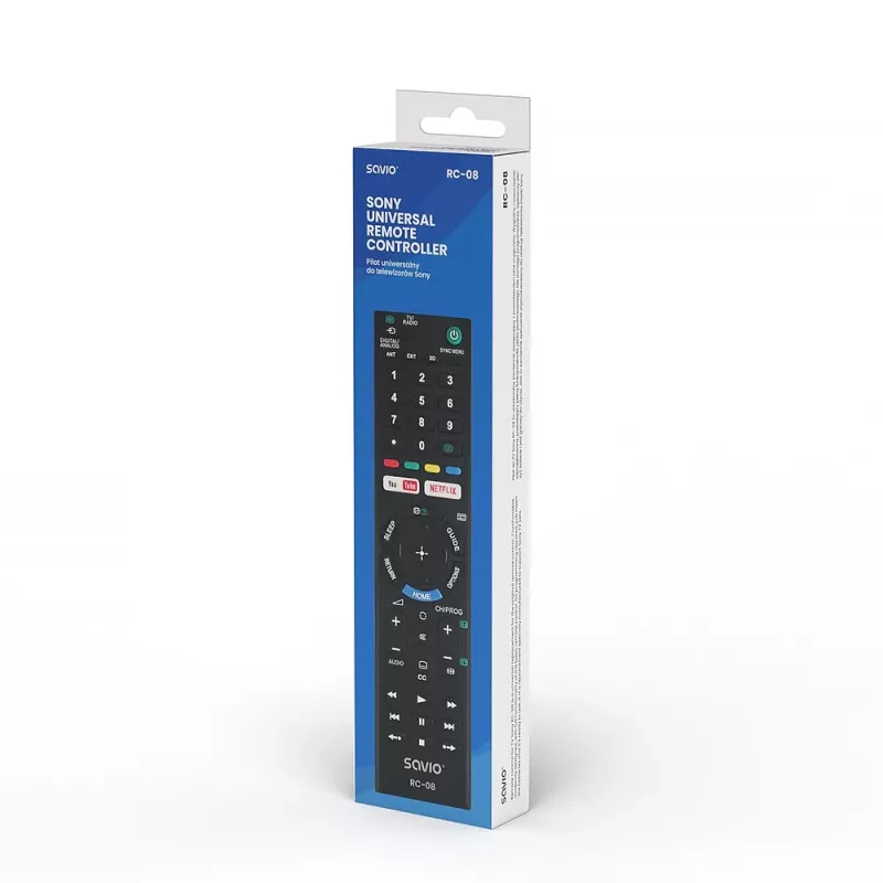 Pilot Savio RC-08 do telewizora Przyciski