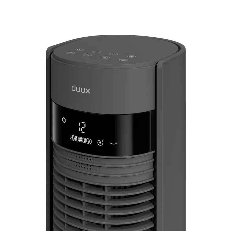 Duux Wentylator | Elevate | Wentylator kolumnowy | Szary | Średnica 29 cm | Liczba prędkości 12 | Oscylacja | 4-40 W