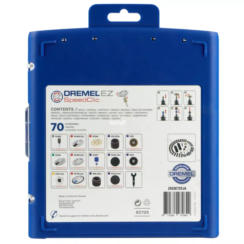 Zestaw akcesoriów Dremel EZ SpeedClic Multipurpose Accessory Set