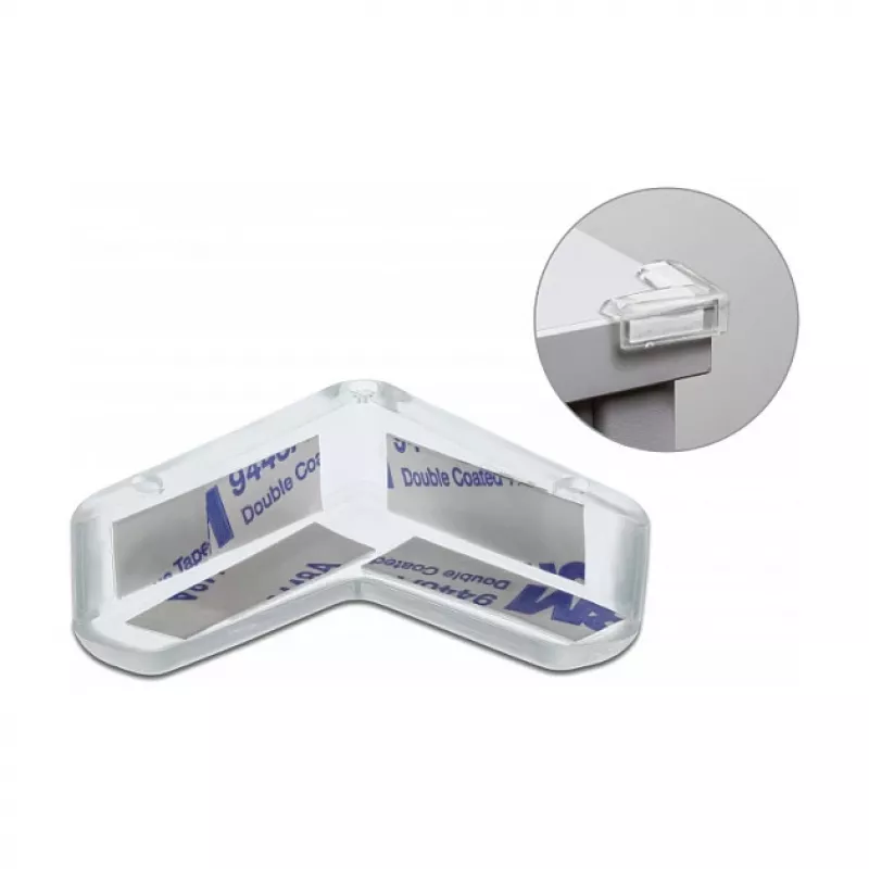 Ochrona krawędzi samoprzylepna DeLOCK 40 x 40 x 13 mm przezroczysta