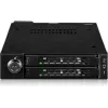 Ramka adaptera do wnęki napędu icy dock MB092VK-B na 2 szt. 6,3 cm U.2 / U.3 NVMe SSD do wnęki 3,5 cala (czarny)