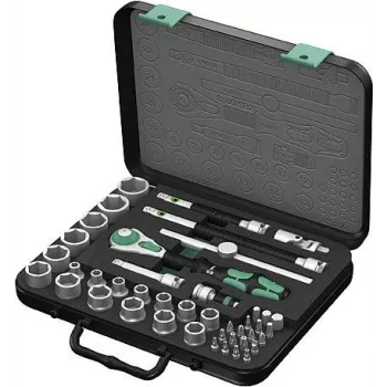 Wera Zyklop 8100 SB 2 - Drehmomentschlüssel mit Ratschenfunktion und Bit- sowie Steckschlüsselsatz - 43 Stücke (05003594001)