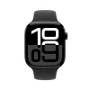Zegarek Series 10 GPS 42 mm Jet Black Aluminium Case z czarnym paskiem Sport Band - S/M