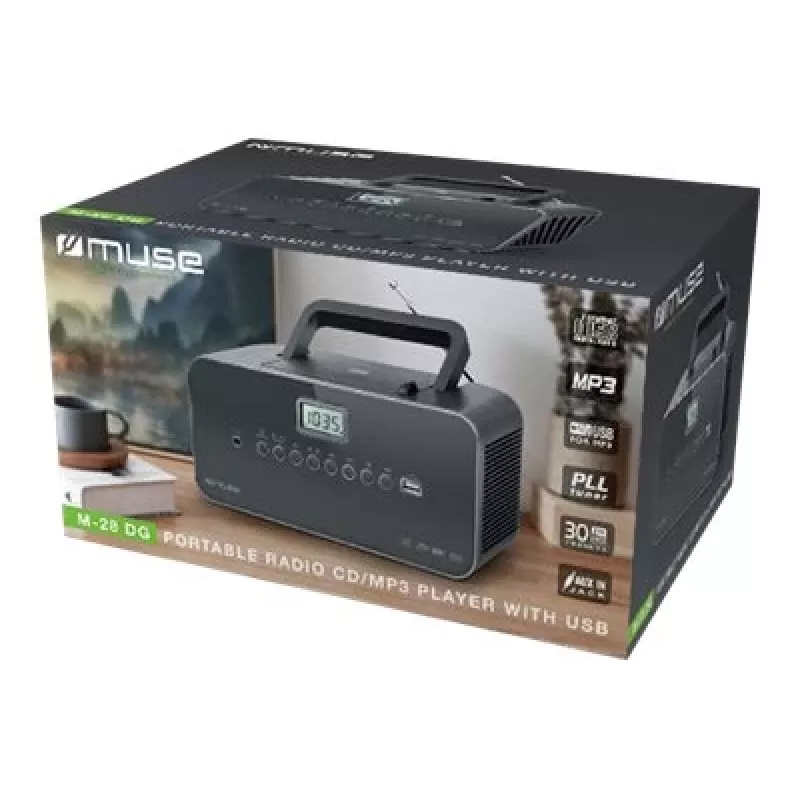 Odtwarzacz CD Muse M-28 DG Przenośny odtwarzacz CD Czarny