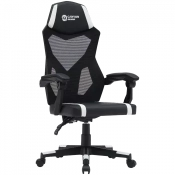 CANYON fotel gamingowy Flow MCH01 Mesh Czarny Biały