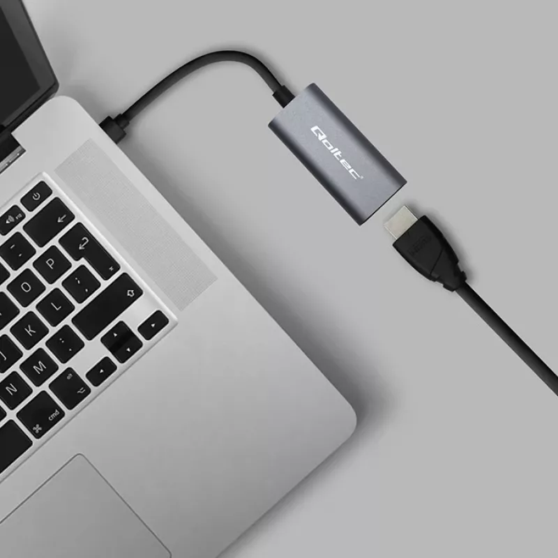 Adapter USB-C na HDMI 4K 60 Hz 32 AWG QOLTEC
