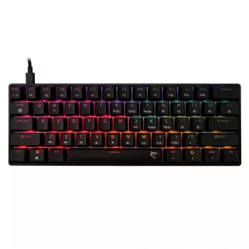 Mechaniczna klawiatura gamingowa White Shark Shinobi-2 z przełącznikami czerwony, czarna, układ US