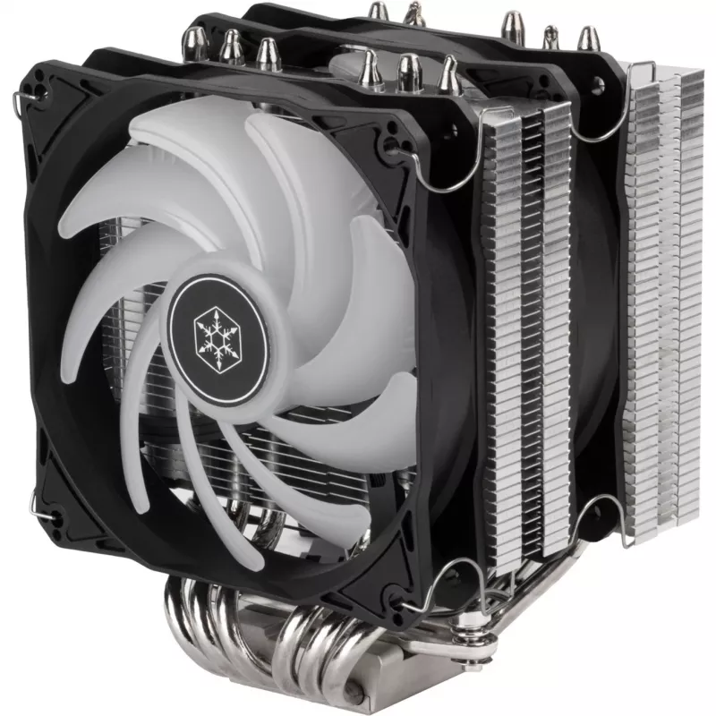 SilverStone Hydrogon D120 ARGB - Chłodzenie procesora - (dla: LGA1156, LGA1155, LGA2011, LGA1150, LGA1151, AM4, LGA2066, LGA1200, LGA1152, LGA1700)