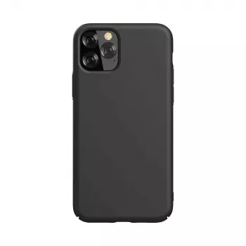 Silikonowe etui Devia Nature Series do iPhone 12 Pro Max — czarne, ochronna obudowa soft-touch