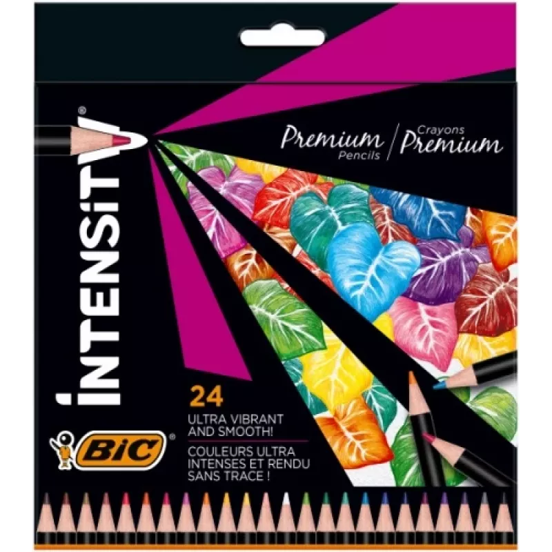 BIC Kredki ołówkowe Intensity 24 kolory 967823