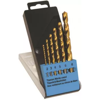 Zestaw wierteł c.k tools T3293 — HSS pokryty TiN, 6-częściowy, DIN 338