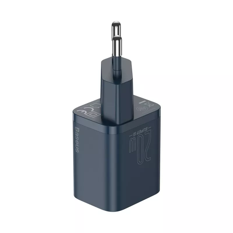 Ładowarka Baseus Super Si Power z kablem USB-C na Lightning 20W Niebieski
