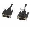 Kabel DVI Lanberg CA-DVID-10CC-0018-BK 1.8 m Czarny