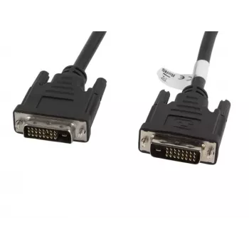 Kabel DVI Lanberg CA-DVID-10CC-0018-BK 1.8 m Czarny