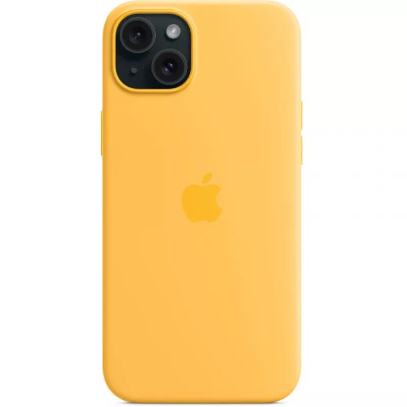 Silicone Case Cover Apple iPhone 15 Plus MagSafe pomarańczowy