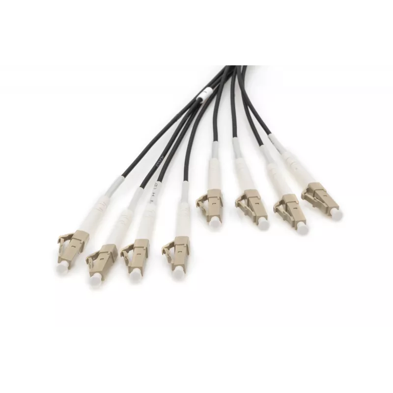 Digitus Pre-assembled Fiberglass Universal Breakout kabel OM4 8 Fibers LC/UPC 75m
