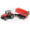 Model ciągnika BRUDER Massey Ferguson 7480 z wywrotką