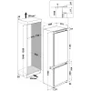 WHIRLPOOL Lodówka do zabudowy WH SP70 T121, szerokość 69 cm, wysokość 193,5 cm, klasa energetyczna E, No Frost