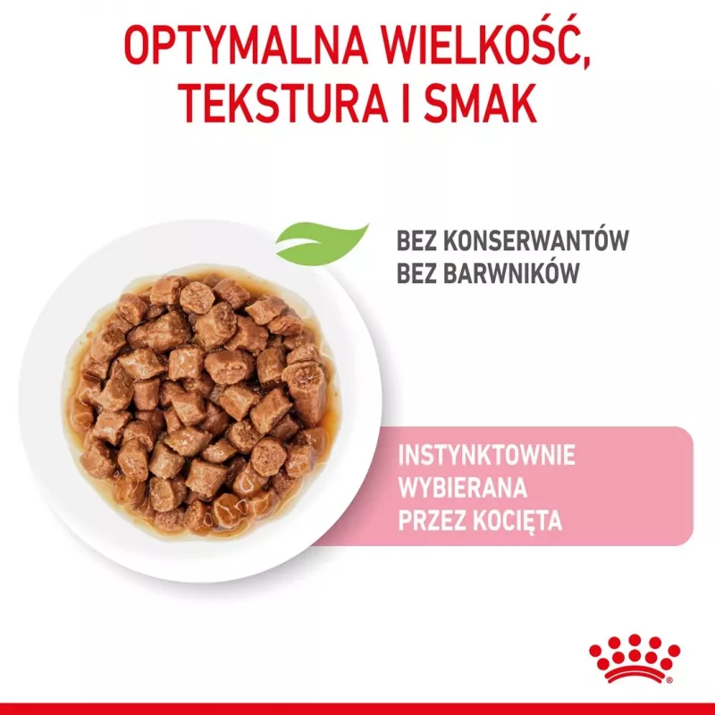 Mokra karma dla kota Royal Canin Sterilised Gravy, 12 x 85 g saszetek — kurczak, dla kastrowanych/wysterylizowanych kociąt, 11% białka, 80,5% wilgotności