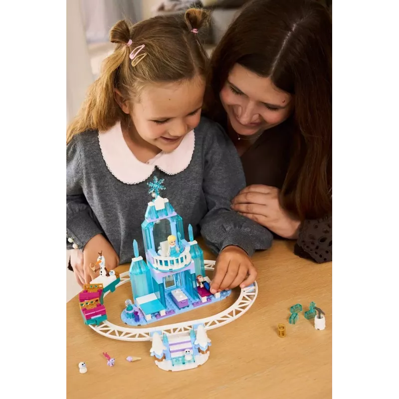 LEGO DISNEY 43281 Lodowy Zamek Elsy i Przygoda na Śnieżnym Torze
