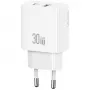 Ładowarka usams USA001632 30W 1×USB-C 1×USB-A Szybkie ładowanie