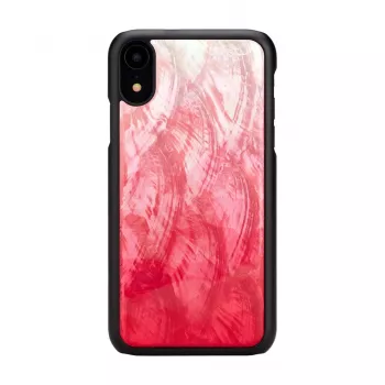 Etui iKins do iPhone XR — różowe jezioro i czarna dwukolorowa ochronna obudowa