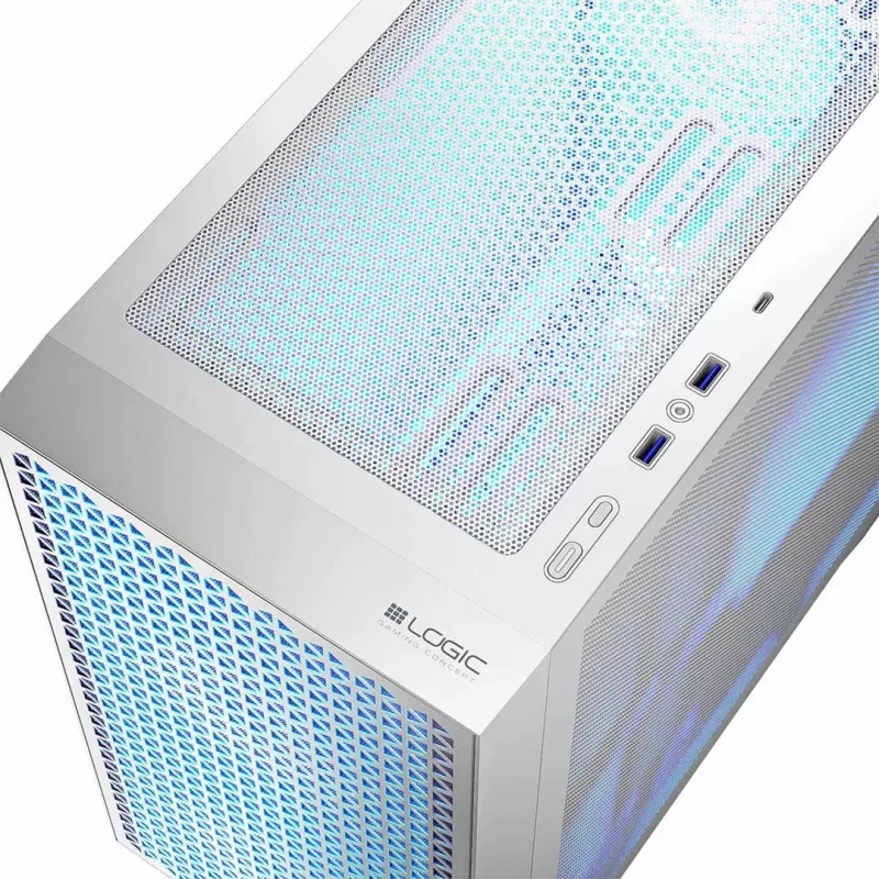 Obudowa PC Logic DART PRO ARGB MINI USB-C Biała