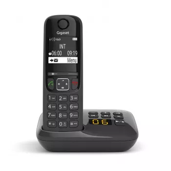 Gigaset AS690A telefon analogowy/DECT Identyfikacja dzwoniącego Czarny