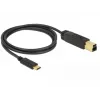 Kabel USB DeLOCK 83675 USB 3.2 Gen 2 1m USB C USB B czarny