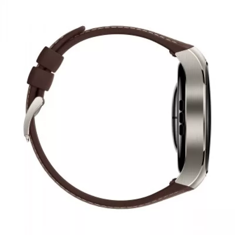 Smartwatch HUAWEI WATCH 5 Classic 46 mm, 1.38 cal AMOLED 466×466, ekran dotykowy, GPS, srebrna koperta, brązowy pasek