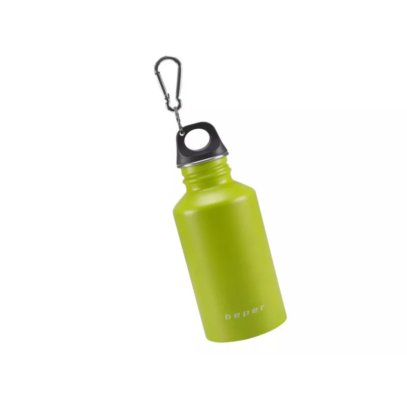 Butelka stalowa Beper C102BOT003, 500 ml, kompaktowa, z karabinkiem