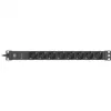 Brennenstuhl 1390007308 - 2 m - 8 wyjść AC - Wewnętrzna - IP20 - Aluminium - Plastik - Czarny - Srebrny