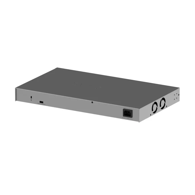 Zarządzalny przełącznik Gigabit Ethernet Netgear GS752TX, 48x RJ-45 10/100/1000, obsługa 10G, 1U do montażu w szafie, szary