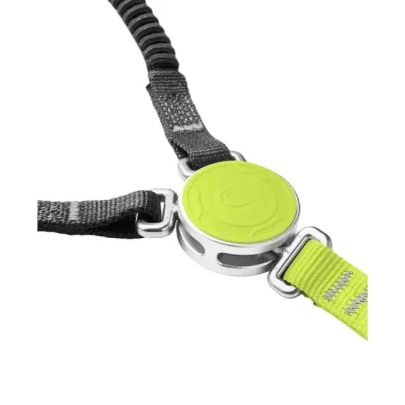 Lonża asekuracyjna Edelrid kabel COMFORT TRI — czarno-zielona, 532 g, minimalna waga użytkownika 40 kg