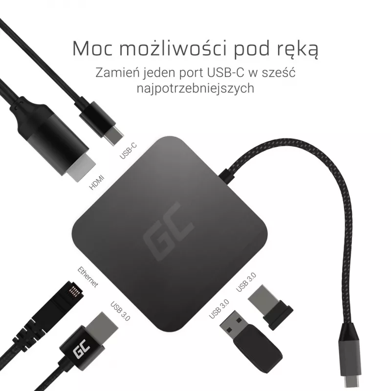 Stacja dokująca do laptopa zielony Cell AK61