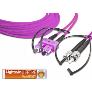 Lightwin LDP-50 SC-ST 5.0 OM4 Kabel światłowodowy 5 m Fioletowy (LDP-50 SC-ST 5.0 OM4)