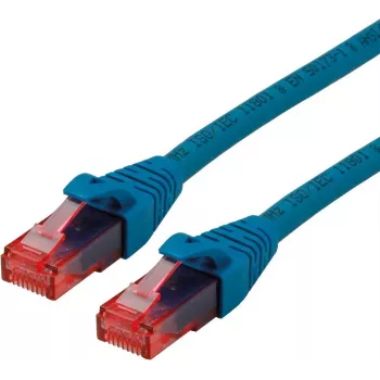 ROLINE - kabel krosowy - RJ-45 (M) do RJ-45 (M) - 3 m - UTP - CAT 6 - bezhalogenowy, formowany, skręcony - niebieski (21.15.2543)