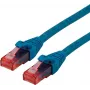 ROLINE - kabel krosowy - RJ-45 (M) do RJ-45 (M) - 3 m - UTP - CAT 6 - bezhalogenowy, formowany, skręcony - niebieski (21.15.2543)