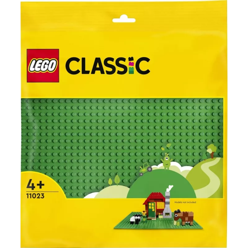 LEGO 11023 Classic Zielona Podstawa Kwadrat 32x32 Kołki Budowlana Trawiasta Podstawa do Budowania i Eksponowania Zestaw Pojedynczy
