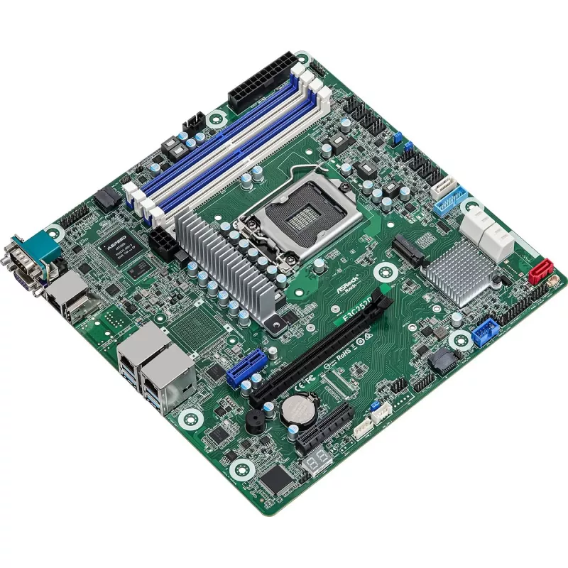 Płyta główna ASRock E3C252D4U Intel C252 micro ATX LGA 1200, 4x DDR4 DIMM, maks. 32 GB, M.2, SATA, RAID5, Intel I210