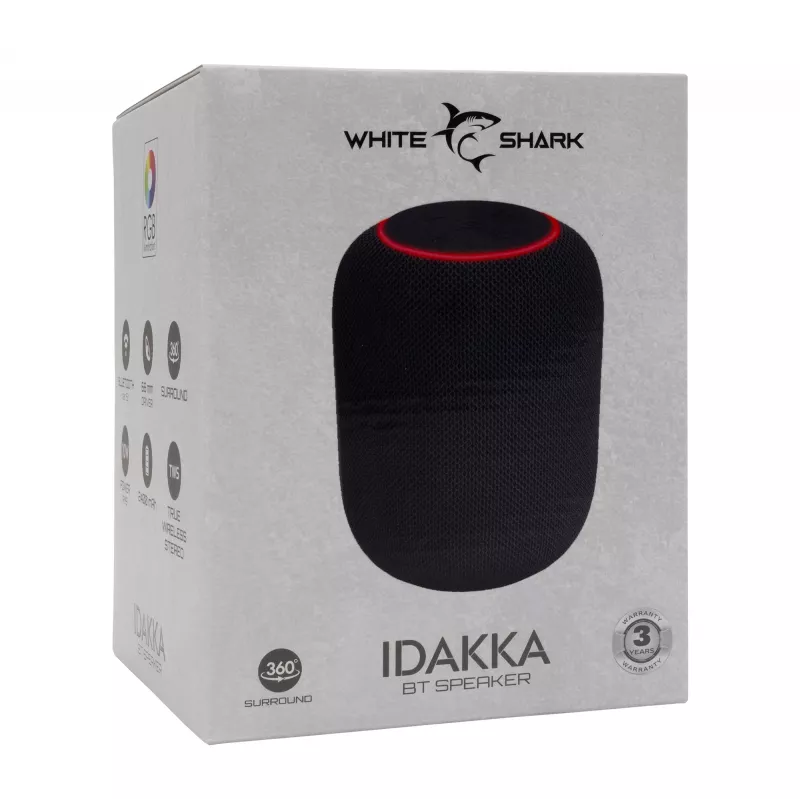Głośnik przenośny White Shark GBT-619 Idakka Czarny